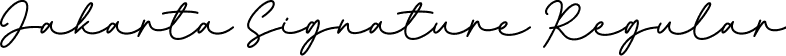 Jakarta Signature Regular font - JakartaSignature-ZVZxl.ttf