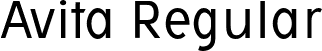 Avita Regular font - Avita-Regular.otf