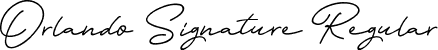 Orlando Signature Regular font - Orlando Signature.ttf