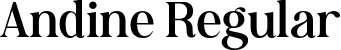 Andine Regular font - andine-qzmwd.otf