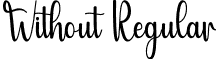 Without Regular font - Without.otf