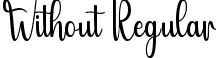 Without Regular font - Without.ttf