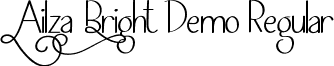 Ailza Bright Demo Regular font - AilzaBrightDemoRegular.ttf