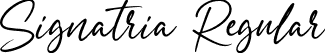 Signatria Regular font - SignatriaRegular-VG7nZ.ttf