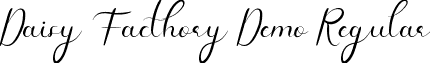 Daisy Facthory Demo Regular font - DaisyFacthoryDemo-yw1g5.ttf