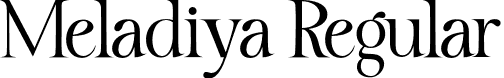 Meladiya Regular font - meladiya.otf