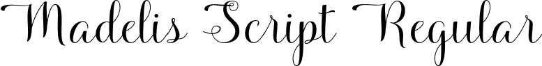 Madelis Script Regular font - MadelisScript.otf