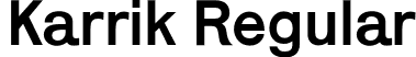 Karrik Regular font - Karrik-Regular.otf