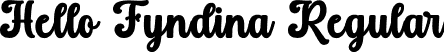 Hello Fyndina Regular font - Hello-Fyndina.otf