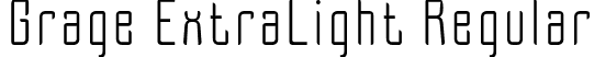 Grage ExtraLight Regular font - GrageExtralight-jELPv.ttf