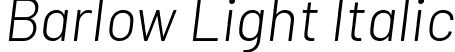 Barlow Light Italic font - Barlow-LightItalic.ttf