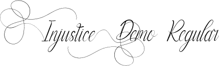 Injustice Demo Regular font - InjusticeDemoRegular.ttf