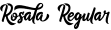 Rosala Regular font - Rosala.otf