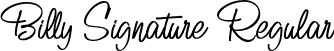 Billy Signature Regular font - Billy Signature.otf