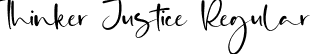 Thinker Justice Regular font - Thinker Justice.ttf