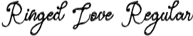 Ringed Love Regular font - Ringed Love.otf