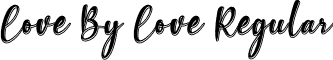 Love By Love Regular font - Love By Love.otf