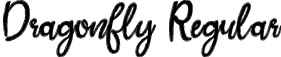 Dragonfly Regular font - Dragonfly.otf