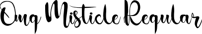 Omg Misticle Regular font - Omg Misticle.ttf