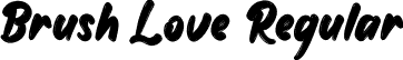 Brush Love Regular font - Brush Love.otf