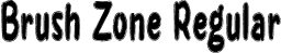 Brush Zone Regular font - Brush Zone.otf