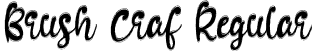 Brush Craf Regular font - Brush Craf.otf