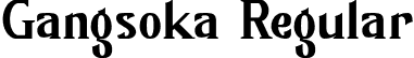 Gangsoka Regular font - Gangsoka.otf