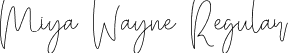 Miya Wayne Regular font - MiyaWayne-1Gna0.otf