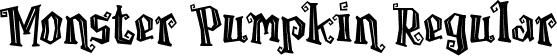 Monster Pumpkin Regular font - Monster Pumpkin.otf