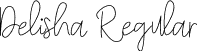 Delisha Regular font - Delisha.ttf