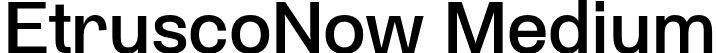 EtruscoNow Medium font - Italiantype - EtruscoNow Medium.otf