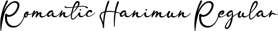 Romantic Hanimun Regular font - Romantic Hanimun.ttf