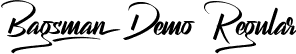 Bagsman Demo Regular font - BagsmanDemoRegular.ttf