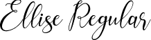 Ellise Regular font - Ellise.otf