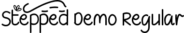 Stepped Demo Regular font - SteppedDemoRegular.ttf