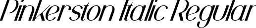 Pinkerston Italic Regular font - Pinkerston Italic.otf