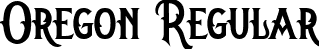 Oregon Regular font - Oregon-Regular.ttf