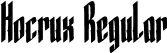 Hocrux Regular font - Hocrux-Regular.otf