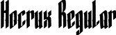 Hocrux Regular font - Hocrux-Regular.ttf