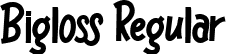 Bigloss Regular font - Bigloss-Regular.ttf