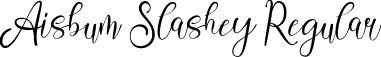 Aisbum Slashey Regular font - AisbumSlashey-VGVlV.ttf