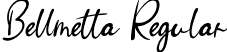 Bellmetta Regular font - Bellmetta.ttf