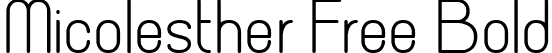 Micolesther Free Bold font - MicolestherFreeBold-YzADj.ttf