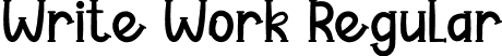 Write Work Regular font - Write-Work.otf