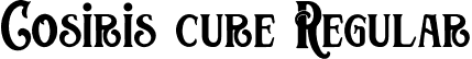 Cosiris cure Regular font - Cosiris cure.otf.otf