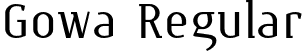 Gowa Regular font - gowa-regular.otf