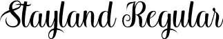 Stayland Regular font - Stayland.otf