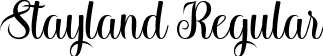 Stayland Regular font - Stayland.ttf