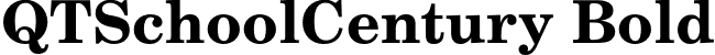 QTSchoolCentury Bold font - qtschoolcentury-bold.otf