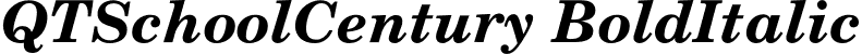 QTSchoolCentury BoldItalic font - qtschoolcentury-bolditalic.otf